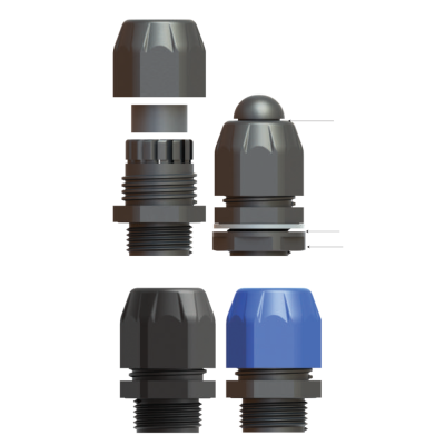 Ввод для небронированного кабеля, пластик Bimed EHIBM-X2S (DS) в 