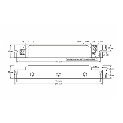 Источник питания D-LUCE Fonte EPF-50-350-DIM в 