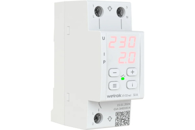 Реле напряжения с контролем тока Welrok VI-32 red в 
