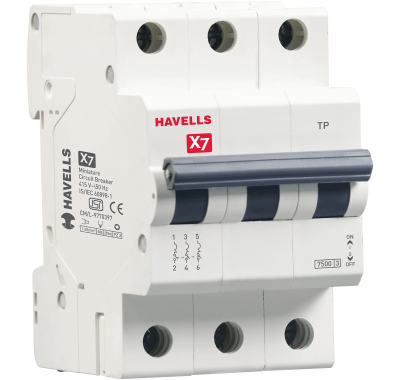 Автоматический выключатель 3P 4,5kA С-50A 3M Havells в 