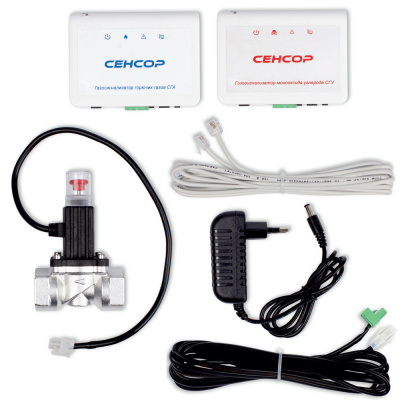 Автоматическая система контроля загазованности Сенсор АСКЗ (CH4+СО) с алюминиевым клапаном КЗГИал-20 в  Автоматическая система контроля загазованности Сенсор АСКЗ (CH4+СО) с алюминиевым клапаном КЗГИал-20 в