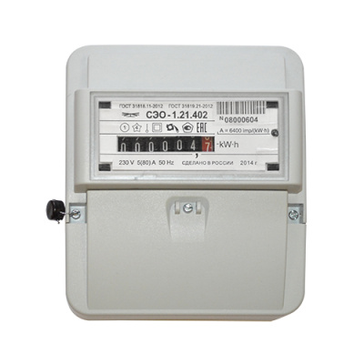 Счетчик электроэнергии СЭО-1.21 в  Счетчик электроэнергии СЭО-1.21 в