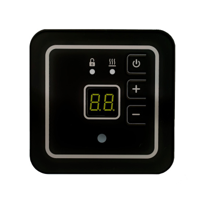 Терморегулятор для теплого пола ТР SERIE ITALIANA ARROTONDATO, черный в  Терморегулятор для теплого пола ТР SERIE ITALIANA ARROTONDATO, черный в