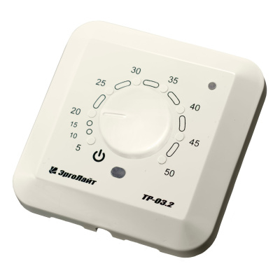 Терморегулятор для теплого пола встраиваемый ТР-03.2В с датчиком воздуха, бежевый в  Терморегулятор для теплого пола встраиваемый ТР-03.2В с датчиком воздуха, бежевый в