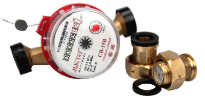 Счетчик воды Мастер Люкс СВ-15В Класс"В" с резиновыми прокладками в 