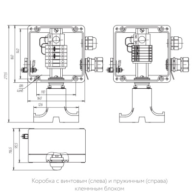 Коробка соединительная РТВ 601-1П/1П-ИС в 