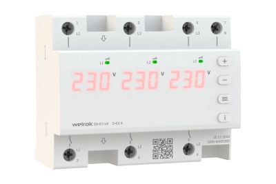 Реле напряжения Welrok D6-63 red  в 