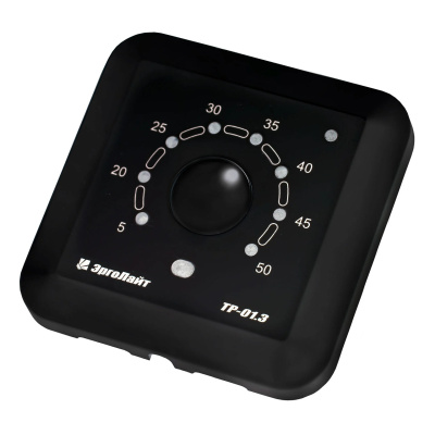 Терморегулятор для теплого пола встраиваемый ТР-01.3ВП с датчиками пола и воздуха, черный в  Терморегулятор для теплого пола встраиваемый ТР-01.3ВП с датчиками пола и воздуха, черный в