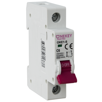Автоматический выключатель OneKeyElectro 1P 4,5kA C-10A 1M в 