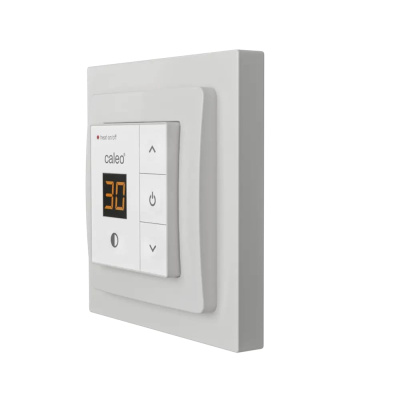 Терморегулятор для теплого пола CALEO 720, с адаптерами, белый в  Терморегулятор для теплого пола CALEO 720, с адаптерами, белый в