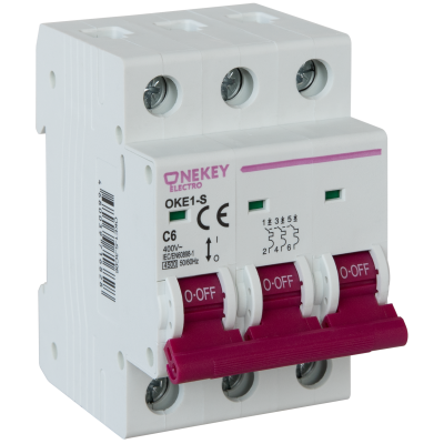 Автоматический выключатель OneKeyElectro 3P 4,5kA С-63A 3M в 