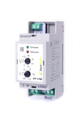 Терморегулятор для систем антиобледенения и снеготаяния ТР-21В с датчиком AS-10M в  Терморегулятор для систем антиобледенения и снеготаяния ТР-21В с датчиком AS-10M в