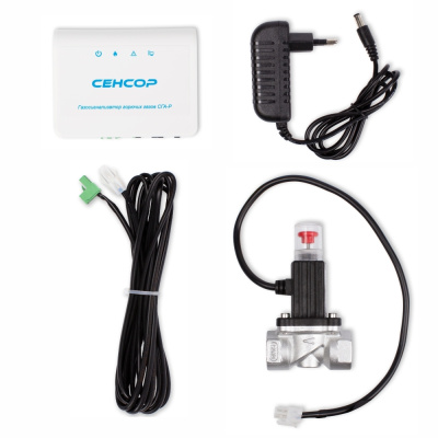 Сигнализатор загазованности Сенсор СГА-Р (CH4) с алюминиевым клапаном КЗГИал-15 в  Сигнализатор загазованности Сенсор СГА-Р (CH4) с алюминиевым клапаном КЗГИал-15 в