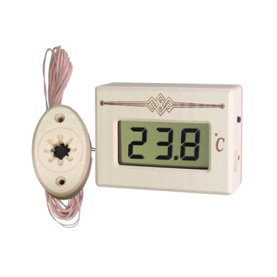Термометр электронный для сауны ТЭС Pt с датчиком в декоративном корпусе в Казахстане