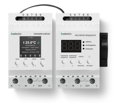 Комплект терморегуляторов для ПИД-регулировки HS Electro ТР32У3 + РН-4с в  Комплект терморегуляторов для ПИД-регулировки HS Electro ТР32У3 + РН-4с в