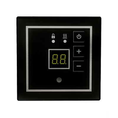 Терморегулятор для теплого пола ТР SERIE ITALIANA QUADRATO, черный в  Терморегулятор для теплого пола ТР SERIE ITALIANA QUADRATO, черный в