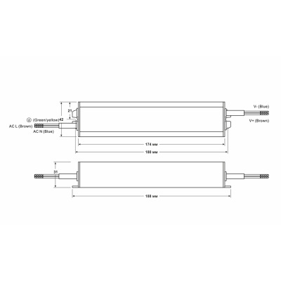 Источник питания D-LUCE Fonte DLE-60-0,7-IP65 в 