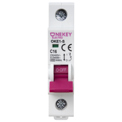 Автоматический выключатель OneKeyElectro 1P 4,5kA C-10A 1M в 