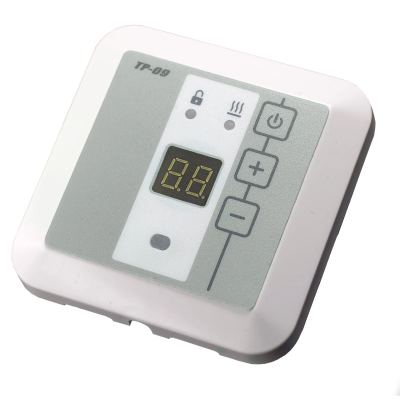 Терморегулятор для теплого пола встраиваемый ТР-09ВП с датчиками пола и воздуха, белый в  Терморегулятор для теплого пола встраиваемый ТР-09ВП с датчиками пола и воздуха, белый в