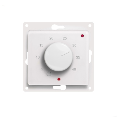 Терморегулятор для теплого пола ТР-03 Глосса, белый (в рамку Schneider Electric Glossa) в 