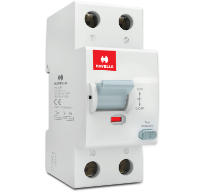 Устройство защитного отключения 1P+N, In=40А, ∆In=30 мА, Тип A, 2М, Havells в 