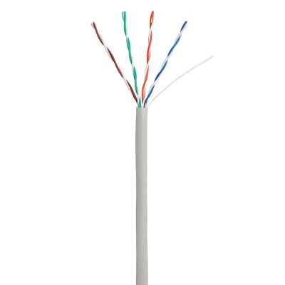 Кабель NETLAN U/UTP 4 пары, Кат.5e (Класс D), 100МГц, одножильный, BC (чистая медь), PVC нг(B), 305м в  Кабель NETLAN U/UTP 4 пары, Кат.5e (Класс D), 100МГц, одножильный, BC (чистая медь), PVC нг(B), 305м в