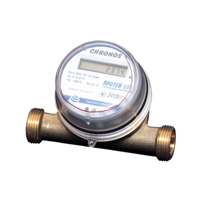 Счетчик воды универсальный электронный Chronos Meter “ПРОТЕЙ” ДУ15, класс C, WM-BUS, (110ММ) в Казахстане