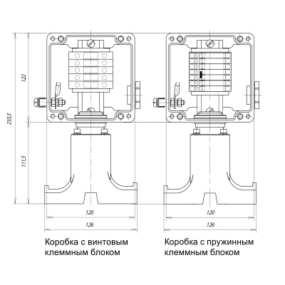 Коробка соединительная ВЭ 122.У(П) в 