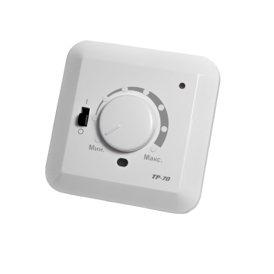 Терморегулятор для теплого пола встраиваемый ТР-70П с датчиком пола, белый в  Терморегулятор для теплого пола встраиваемый ТР-70П с датчиком пола, белый в