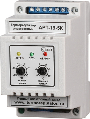 Терморегулятор АРТ-19-5К с датчиком KTY-81-110 1 кВт DIN в Казахстане