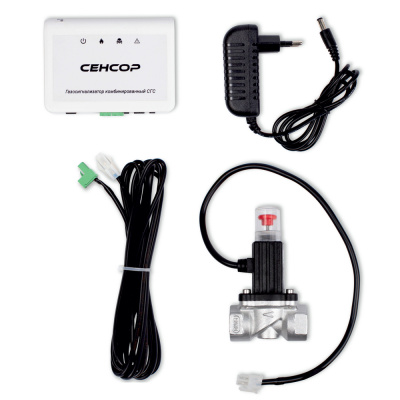 Сигнализатор загазованности двухкомпонентный Сенсор СГС (CO+CH4) с алюминиевым клапаном КЗГИал-15 в  Сигнализатор загазованности двухкомпонентный Сенсор СГС (CO+CH4) с алюминиевым клапаном КЗГИал-15 в