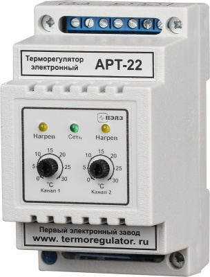 Терморегулятор АРТ-22-5К с датчиками KTY-81-110 1 кВт DIN в Казахстане
